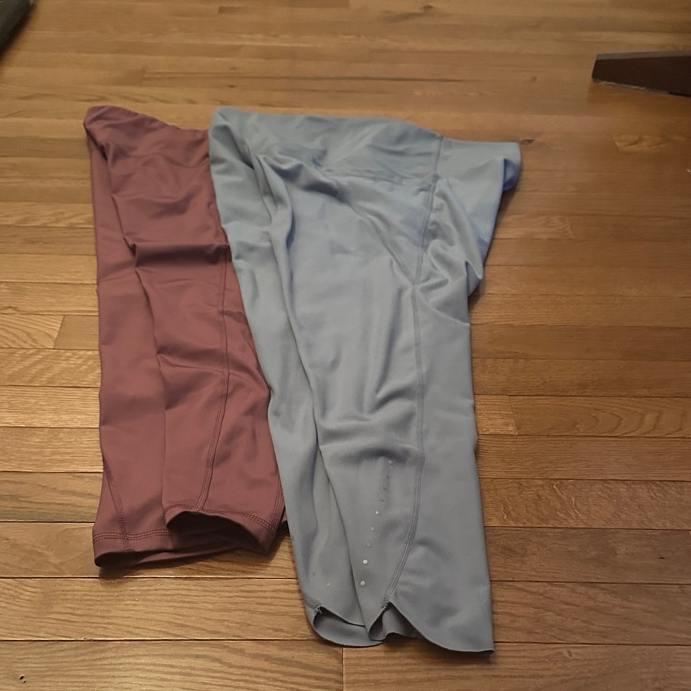 Danskin Women's Leggings in Mauve and Light Blue